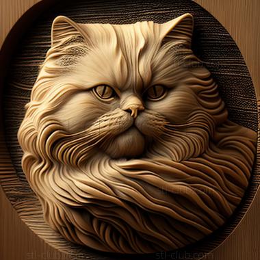 3D model st British Longhair cat (STL)